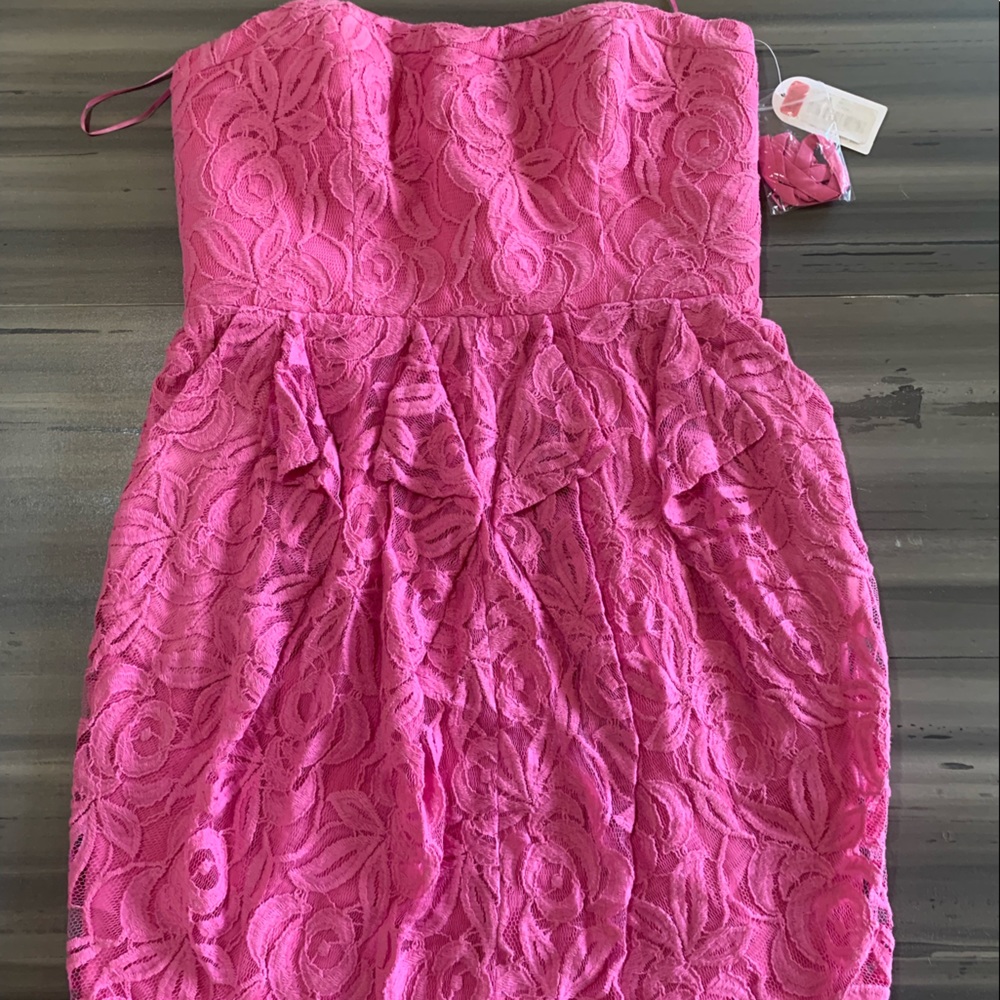 Jessica Simpson NWT Pink Halter Dress w/ Detachable Straps Size 8